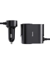 Buy Baseus High Efficiency Pro 1-for-2 Car Cigarette Lighter 30W (black) - BSU4441 - {ean13} - Home Screen Store Europe