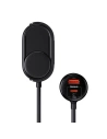 Buy Baseus High Efficiency Pro 1-for-2 Car Cigarette Lighter 30W (black) - BSU4441 - {ean13} - Home Screen Store Europe