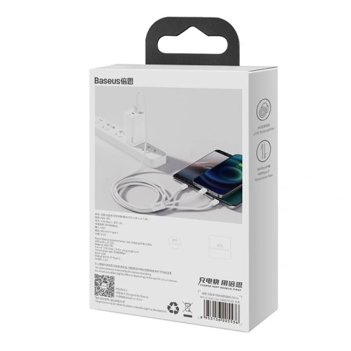 Kup Kábel Baseus Superior Data USB-A/microUSB - Lightning - USB-C 3.5A 1m (Fehér) - BSU4442 - {ean13} - Sklep Home Screen