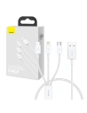Kábel Baseus Superior Data USB-A/microUSB - Lightning - USB-C 3.5A 0.5m (Fehér)