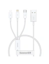 Kup Kabel Baseus Superior Data USB-A/microUSB - Lightning - USB-C 3.5A 0.5m (White) - BSU4443 - {ean13} - Sklep Home Screen