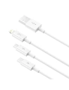 Kup Kabel Baseus Superior Data USB-A/microUSB - Lightning - USB-C 3.5A 0.5m (White) - BSU4443 - {ean13} - Sklep Home Screen