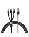 Kup Baseus 0.6m Cablu StarSpeed USB-A/microUSB - Lightning - USB-C 3.5A (negru) - BSU4444 - {ean13} - Sklep Home Screen