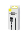Kup Baseus 0.6m Cablu StarSpeed USB-A/microUSB - Lightning - USB-C 3.5A (negru) - BSU4444 - {ean13} - Sklep Home Screen