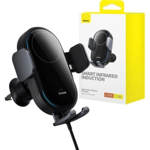 Buy Baseus LightChaser Car Moubnt Holder with Wireless Charger (black) - BSU4445 - {ean13} - Home Screen Store Europe