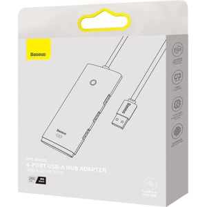 Adapter HUB Baseus Lite Series USB-A 4-portowy 25cm