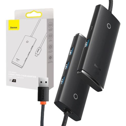 Kup Baseus Adapter HUB Lite Serie USB-C 4-Anschluss 25cm - BSU4447 - {ean13} - Sklep Home Screen