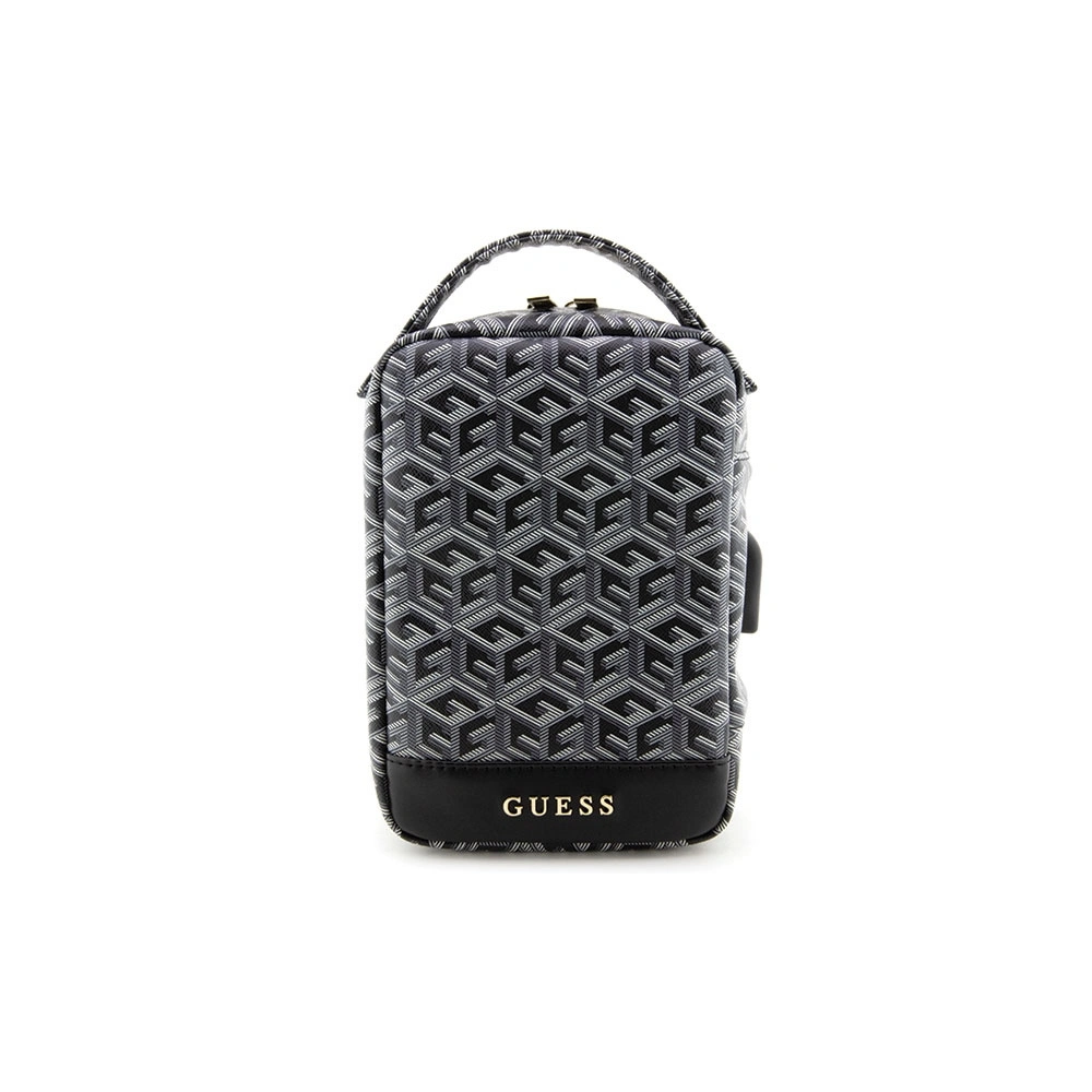 Torba Guess GUHBHGCFSEK Organizer czarny/black GCube Stripe