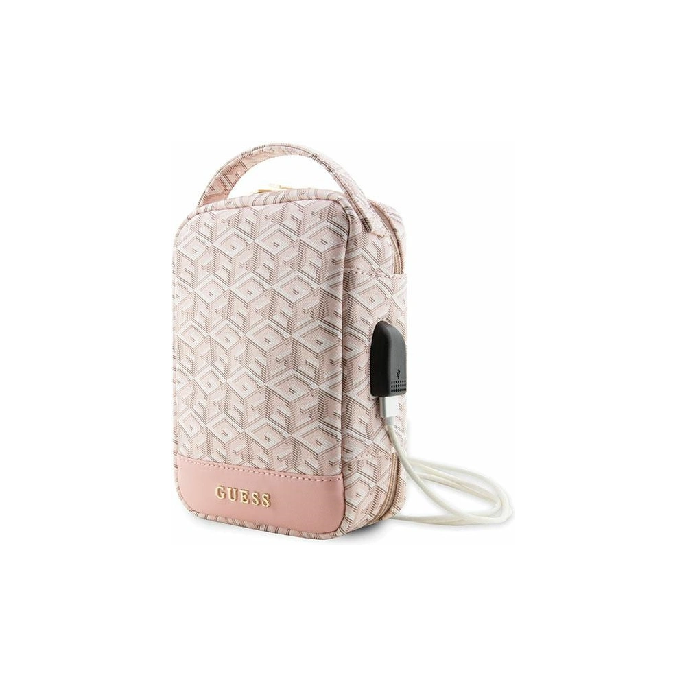 Torba Guess GUHBHGCFSEP Organizer różowy/pink GCube Stripe