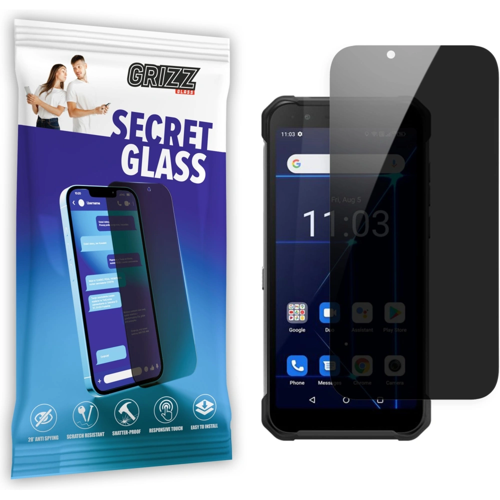 Matowe szkło prywatyzujące GrizzGlass SecretGlass do CAT S42 H+