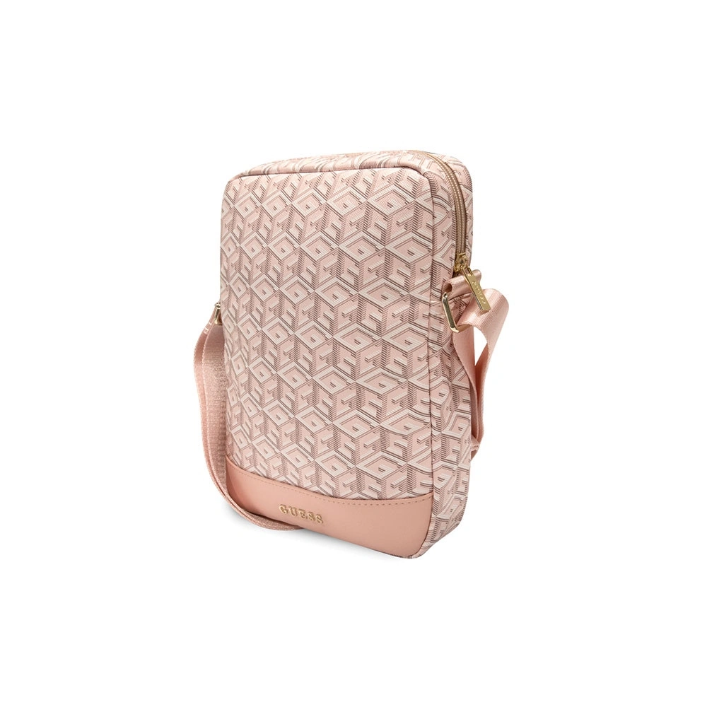 Torba Guess GUTB10HGCFSEP 10 cali różowy/pink GCube Stripe Tablet Bag