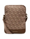 Torba Guess GUTB10HGCFSEW 10 palců hnědá/brown GCube Stripe Tablet Bag