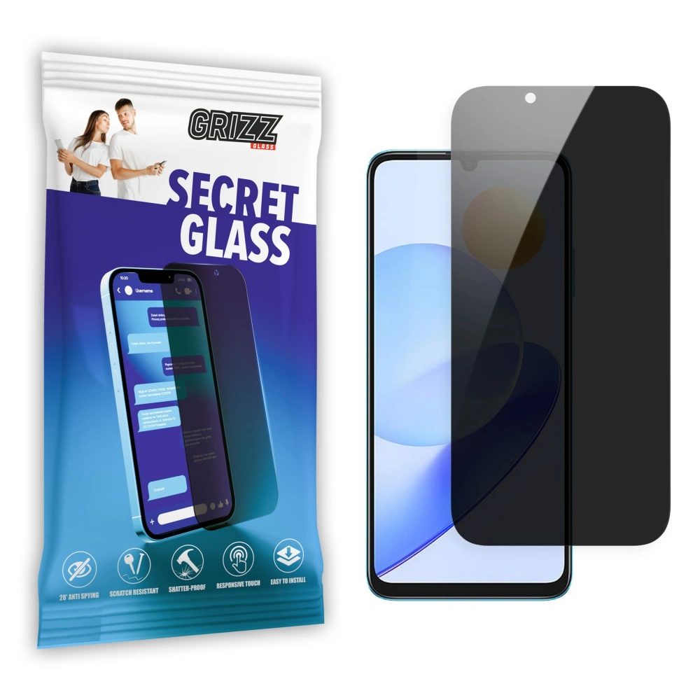 Matowe szkło prywatyzujące GrizzGlass SecretGlass do Honor Play7T