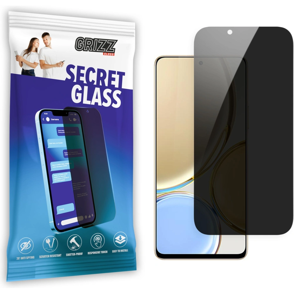 Matowe szkło prywatyzujące GrizzGlass SecretGlass do Honor X30 5G