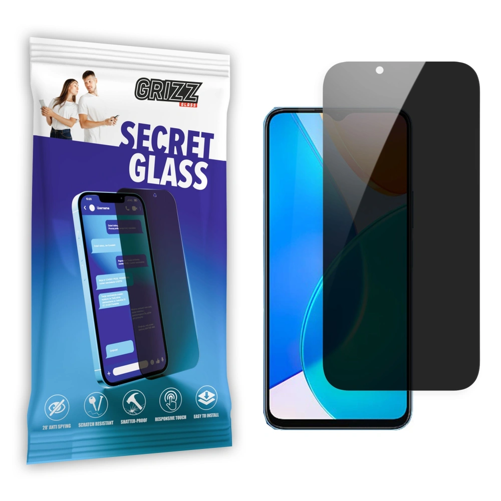 Matowe szkło prywatyzujące GrizzGlass SecretGlass do Honor X6