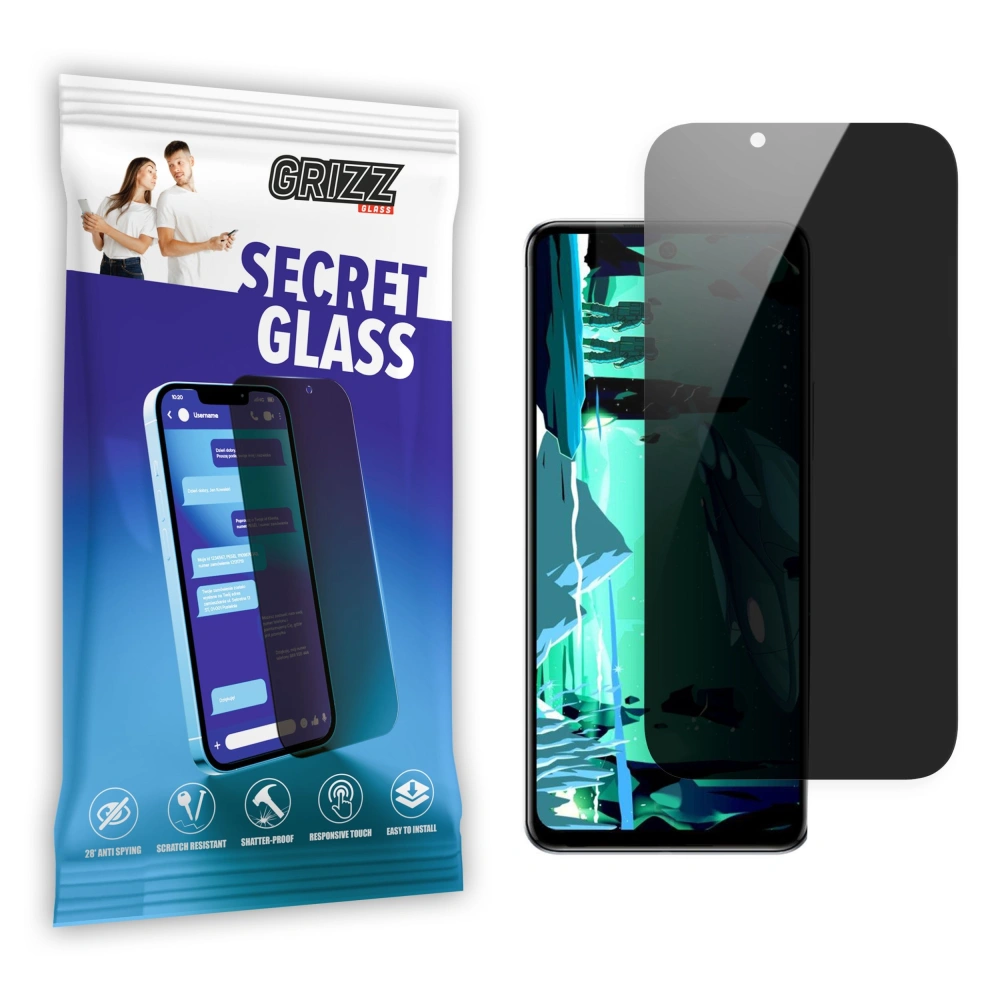 Matowe szkło prywatyzujące GrizzGlass SecretGlass do Infinix Hot 20S