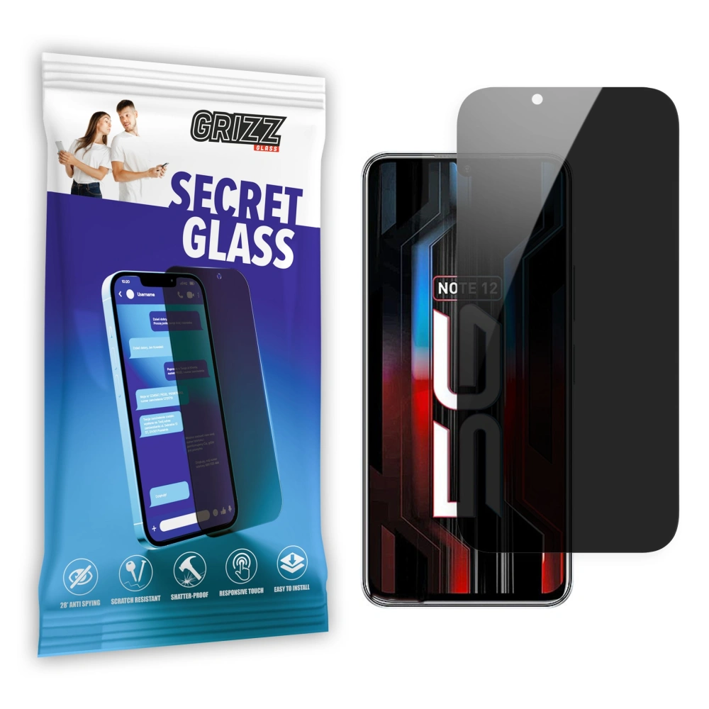 Matowe szkło prywatyzujące GrizzGlass SecretGlass do Infinix Note 12 5G
