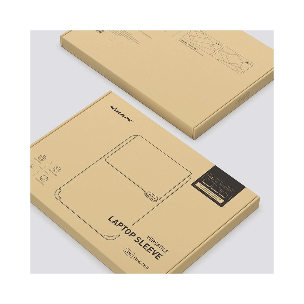 Etui wodoodporne na laptop Nillkin Versatile Water Ripple 14 cali Brązowy