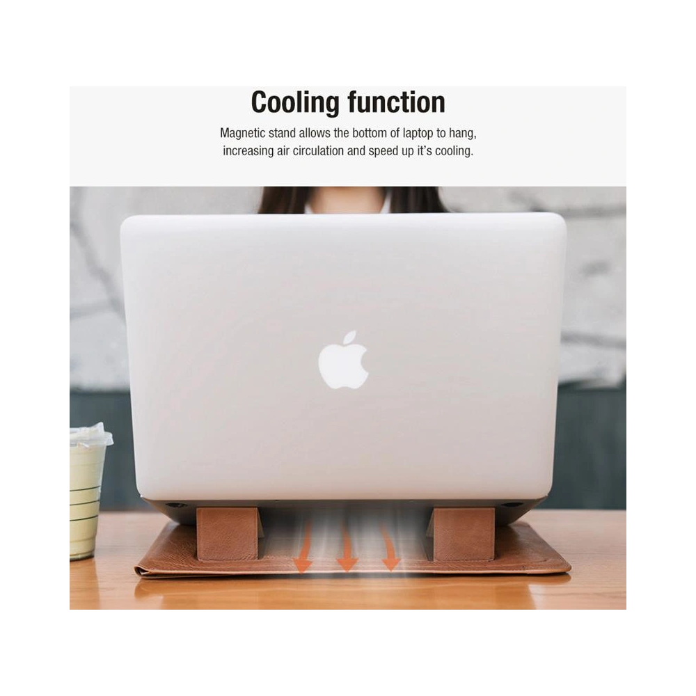 Etui wodoodporne na laptop Nillkin Versatile Water Ripple 14 cali Brązowy