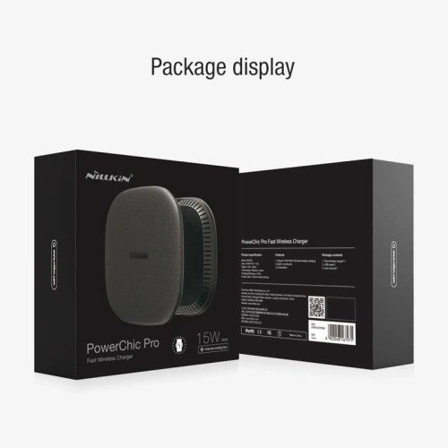 Buy Nillkin Powerchic Pro 15W Fast Wireless Charger black - NLK1161 - {ean13} - Home Screen Store Europe