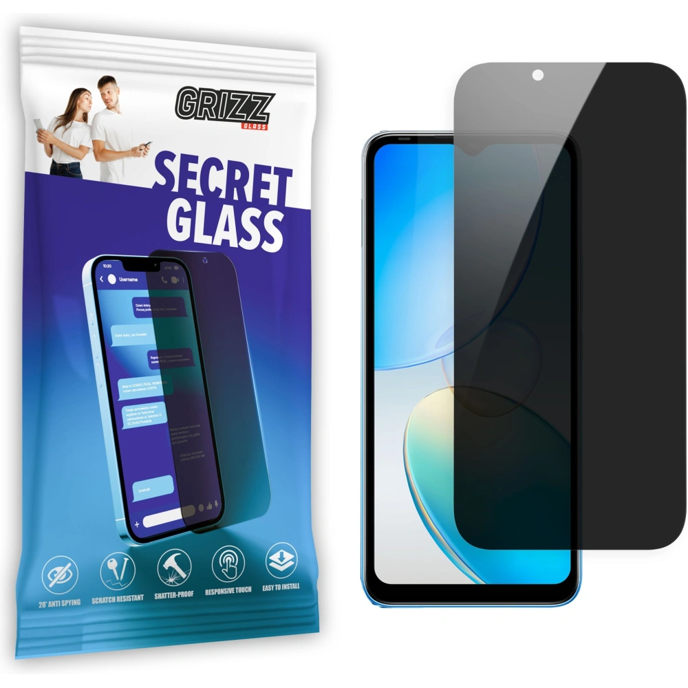 Matowe szkło prywatyzujące GrizzGlass SecretGlass do Infinix Note 12i