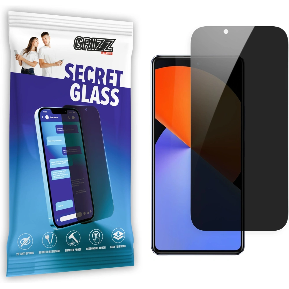 Matowe szkło prywatyzujące GrizzGlass SecretGlass do Infinix Note 30 Pro