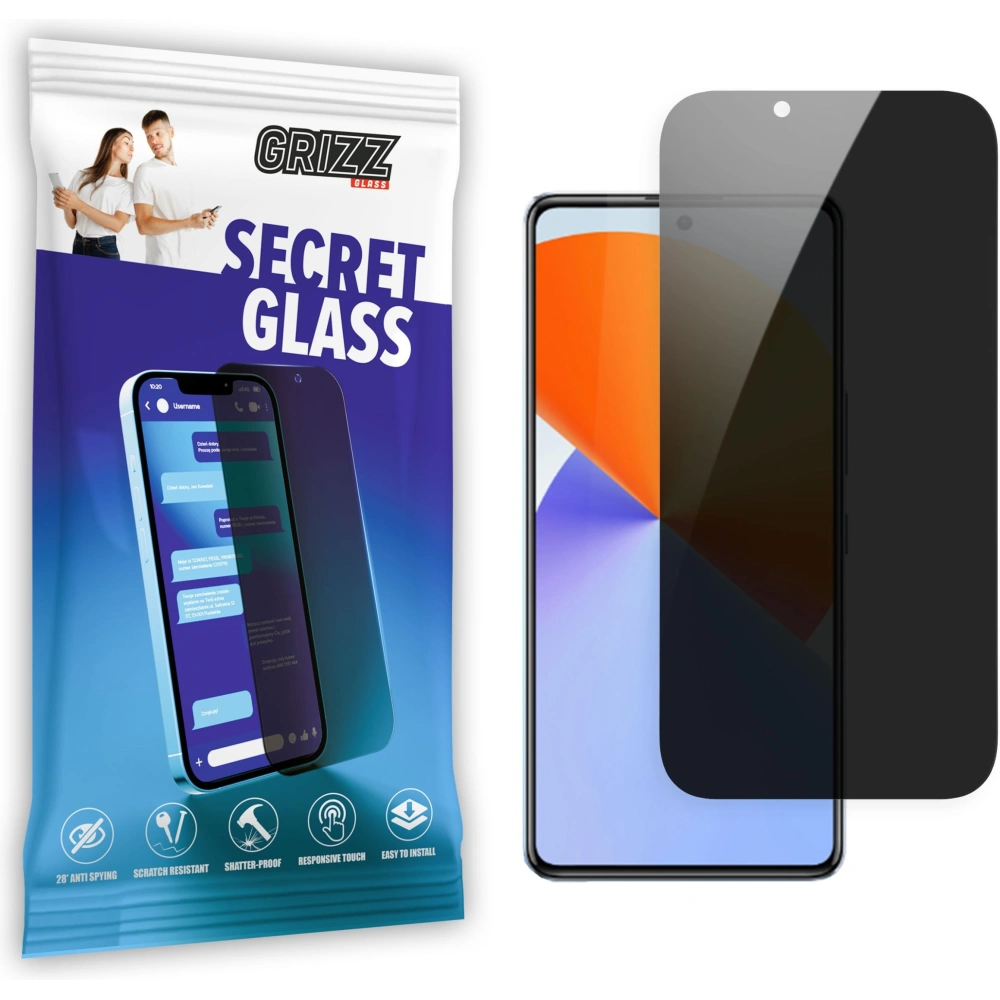 Matowe szkło prywatyzujące GrizzGlass SecretGlass do Infinix Note 30 VIP