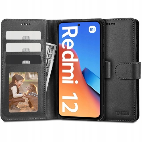 Kup Tech-Protect Xiaomi Carcasă Wallet Redmi 12 negru - THP2118 - {ean13} - Sklep Home Screen