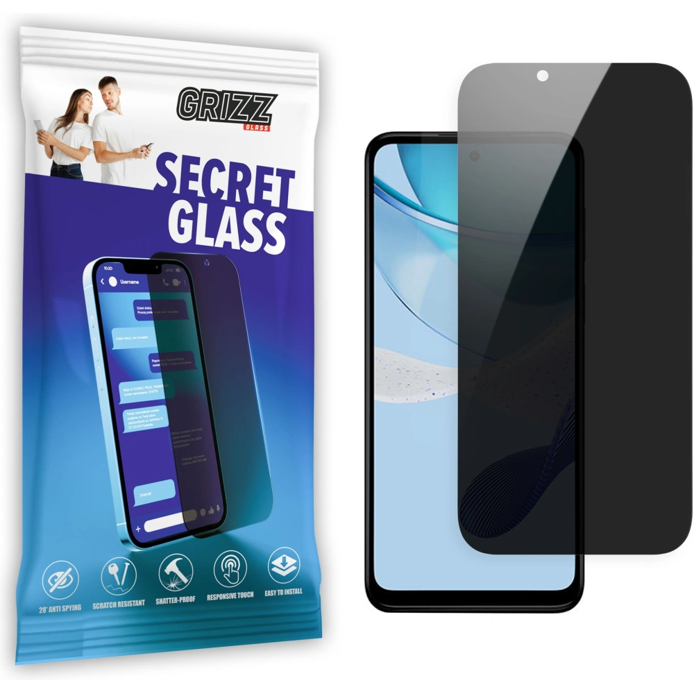 Matowe szkło prywatyzujące GrizzGlass SecretGlass do Motorola Moto G 2023
