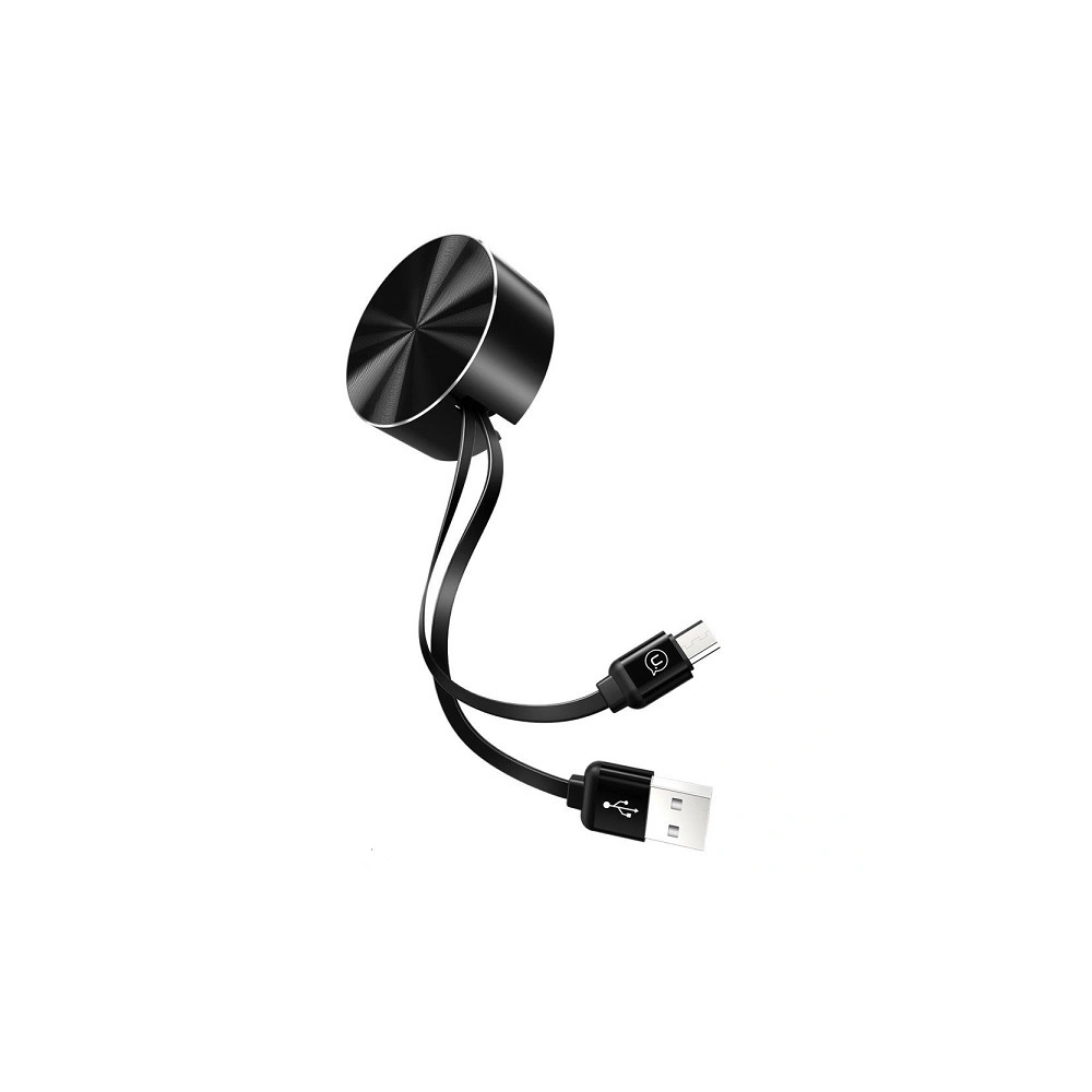 Kabel zwijany USAMS U-Bin US-SJ163 USB-A/microUSB 2A 1m czarny/black