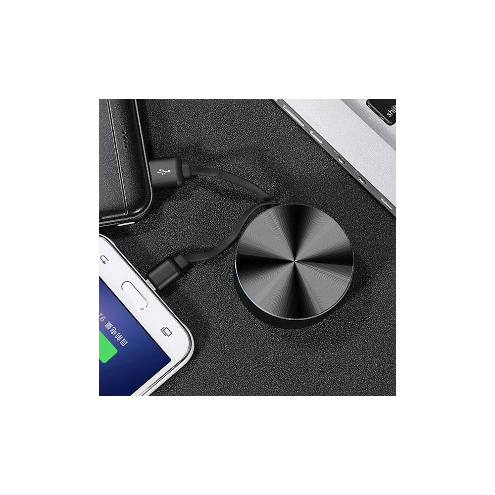 Kabel zwijany USAMS U-Bin US-SJ163 USB-A/microUSB 2A 1m czarny/black