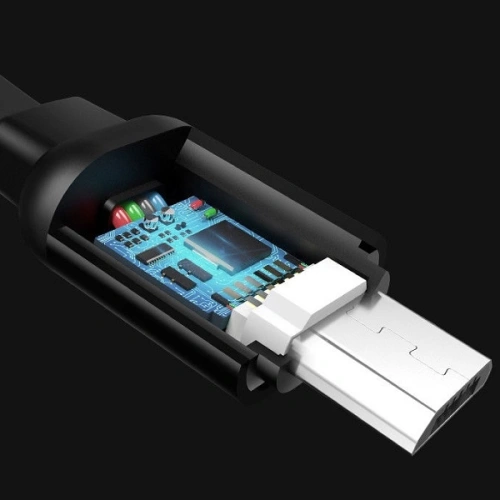 Kup Zavinutý kabel USAMS U-Bin US-SJ163 USB-A/microUSB 2A 1m černý/black - USA984 - {ean13} - Sklep Home Screen