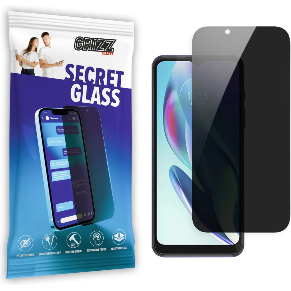 Matowe szkło prywatyzujące GrizzGlass SecretGlass do Motorola Moto G60s