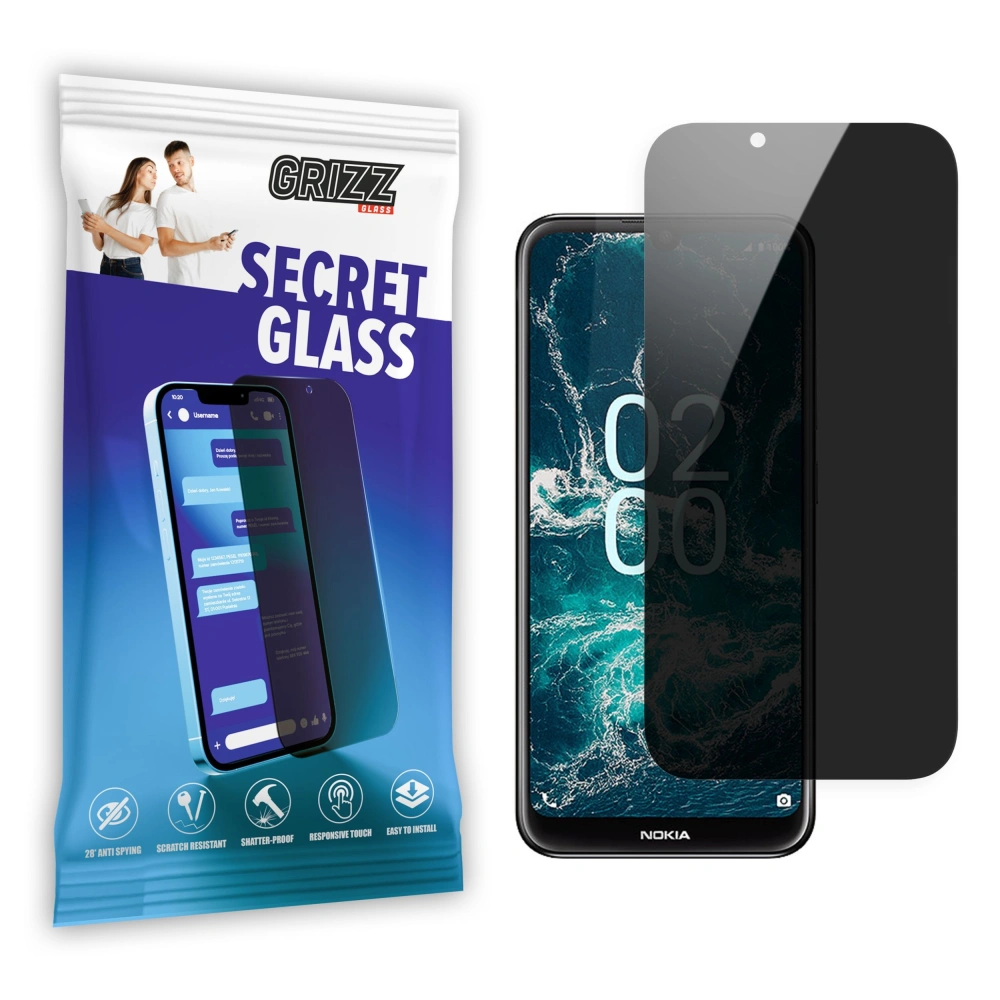 Matowe szkło prywatyzujące GrizzGlass SecretGlass do Nokia C200