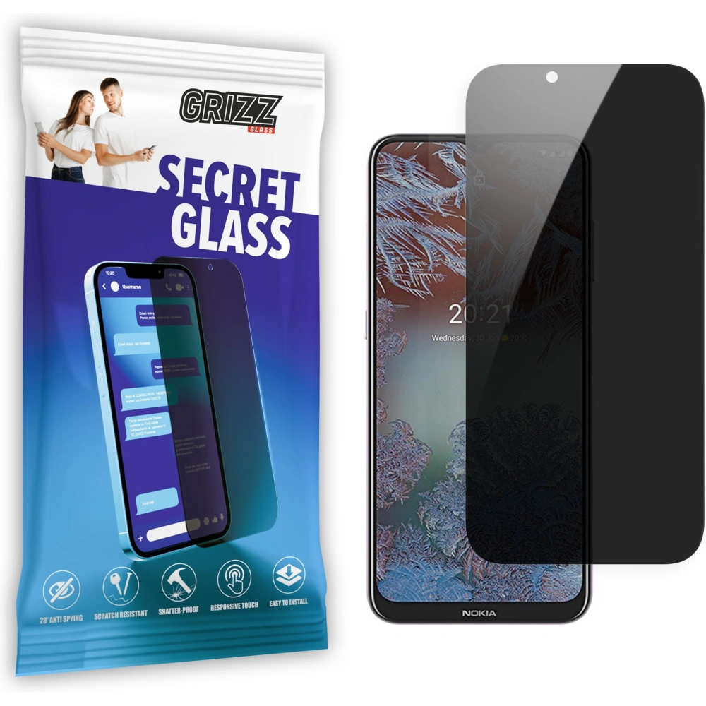Matowe szkło prywatyzujące GrizzGlass SecretGlass do Nokia G10