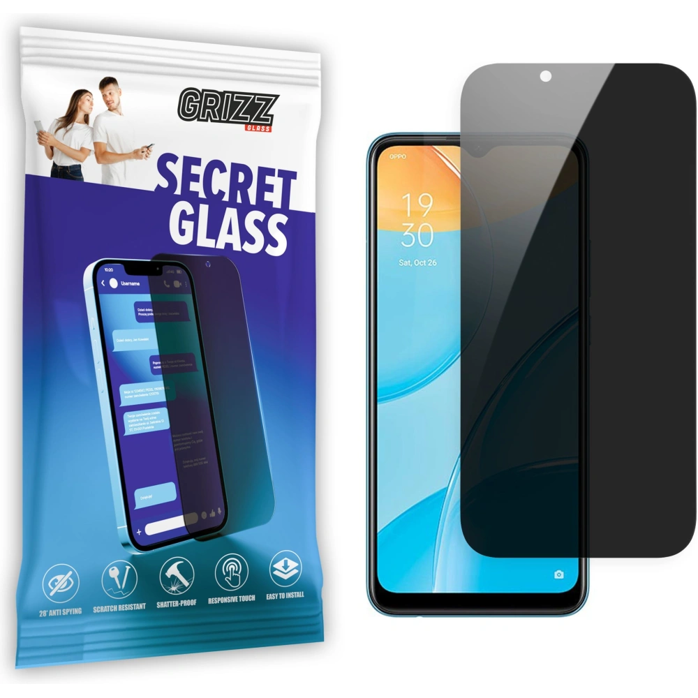 Matowe szkło prywatyzujące GrizzGlass SecretGlass do Oppo A15