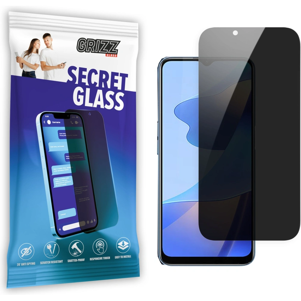 Matowe szkło prywatyzujące GrizzGlass SecretGlass do Oppo A16