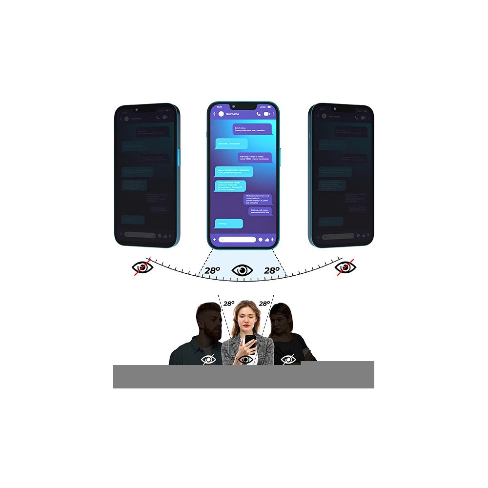 Matowe szkło prywatyzujące GrizzGlass SecretGlass do Oppo A17k