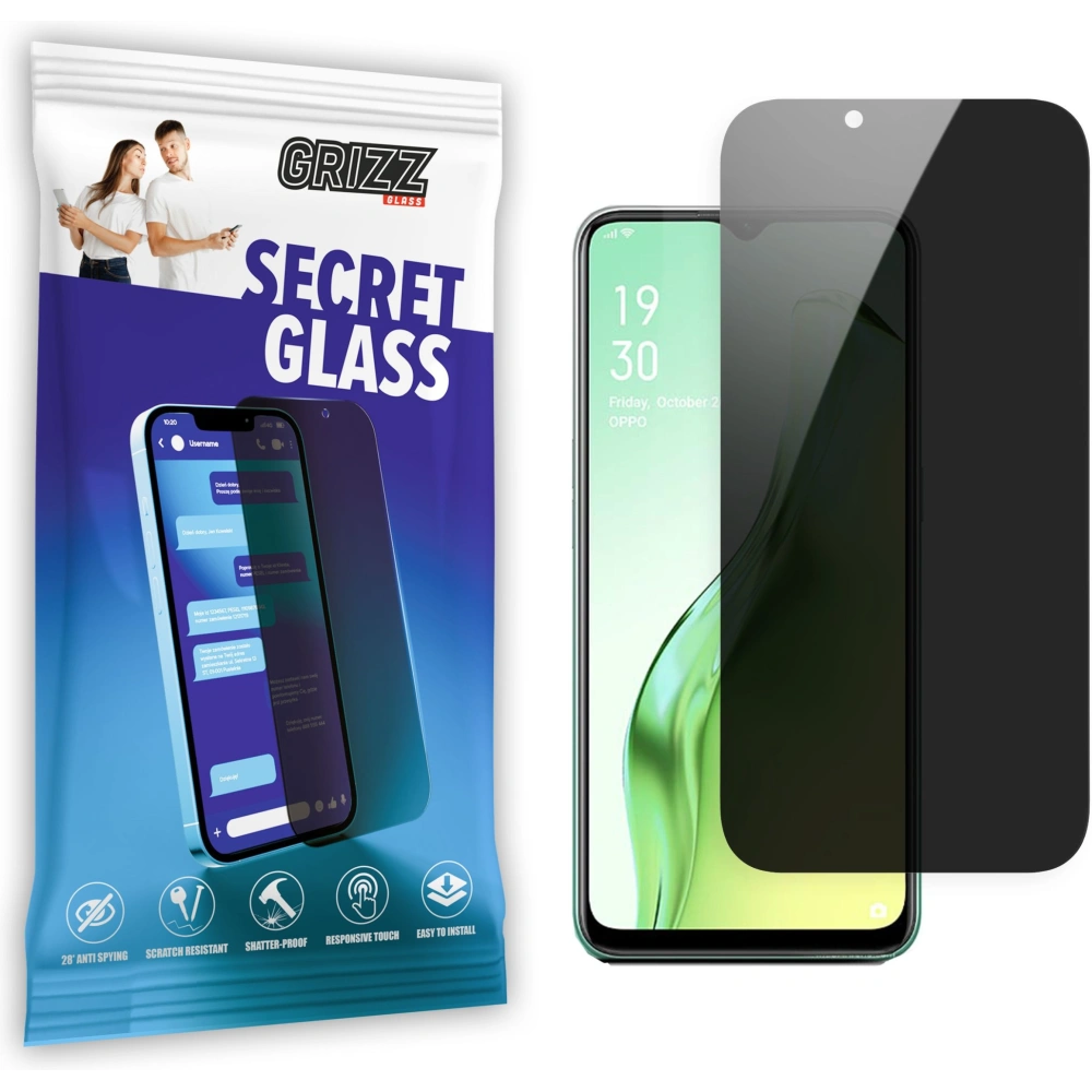 Matowe szkło prywatyzujące GrizzGlass SecretGlass do Oppo A31 2020