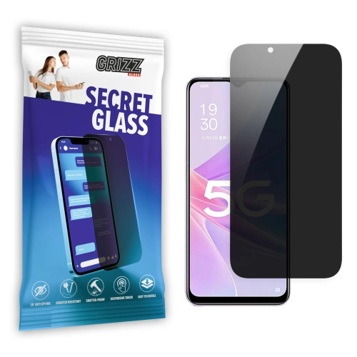 Matowe szkło prywatyzujące GrizzGlass SecretGlass do Oppo A58 5G