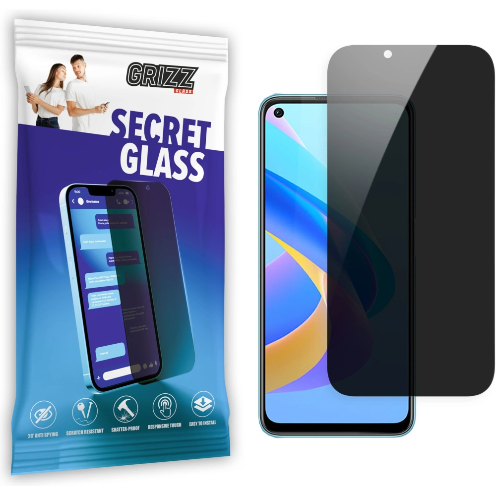 Matowe szkło prywatyzujące GrizzGlass SecretGlass do Oppo A76