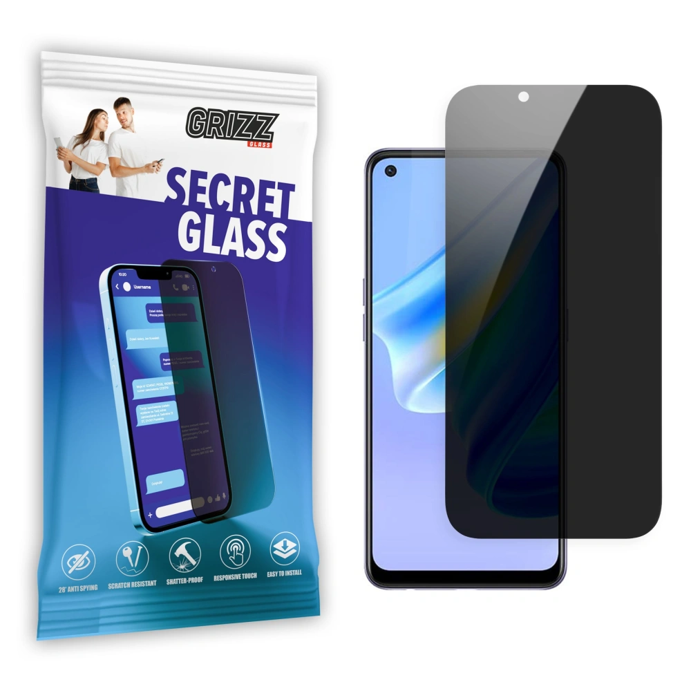 Matowe szkło prywatyzujące GrizzGlass SecretGlass do Oppo Reno 6 Lite