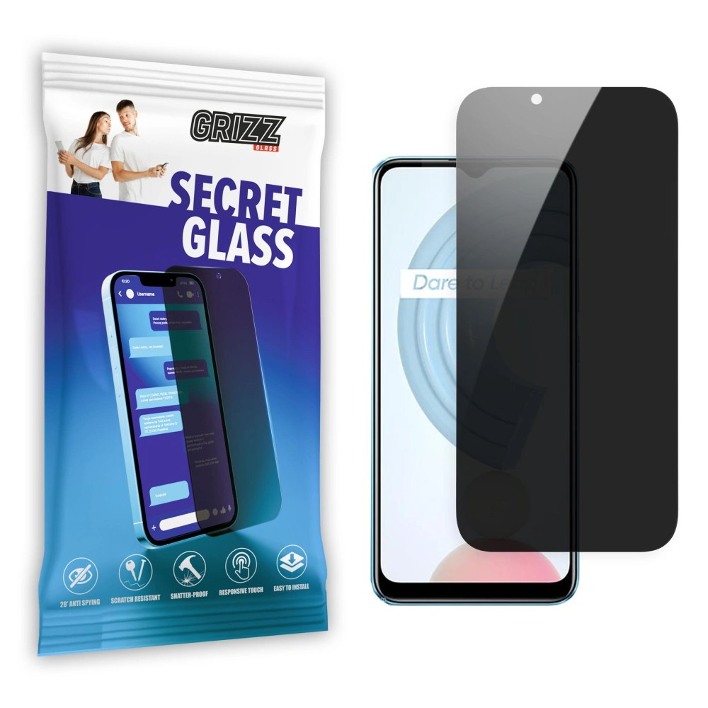 Matowe szkło prywatyzujące GrizzGlass SecretGlass do Realme C21