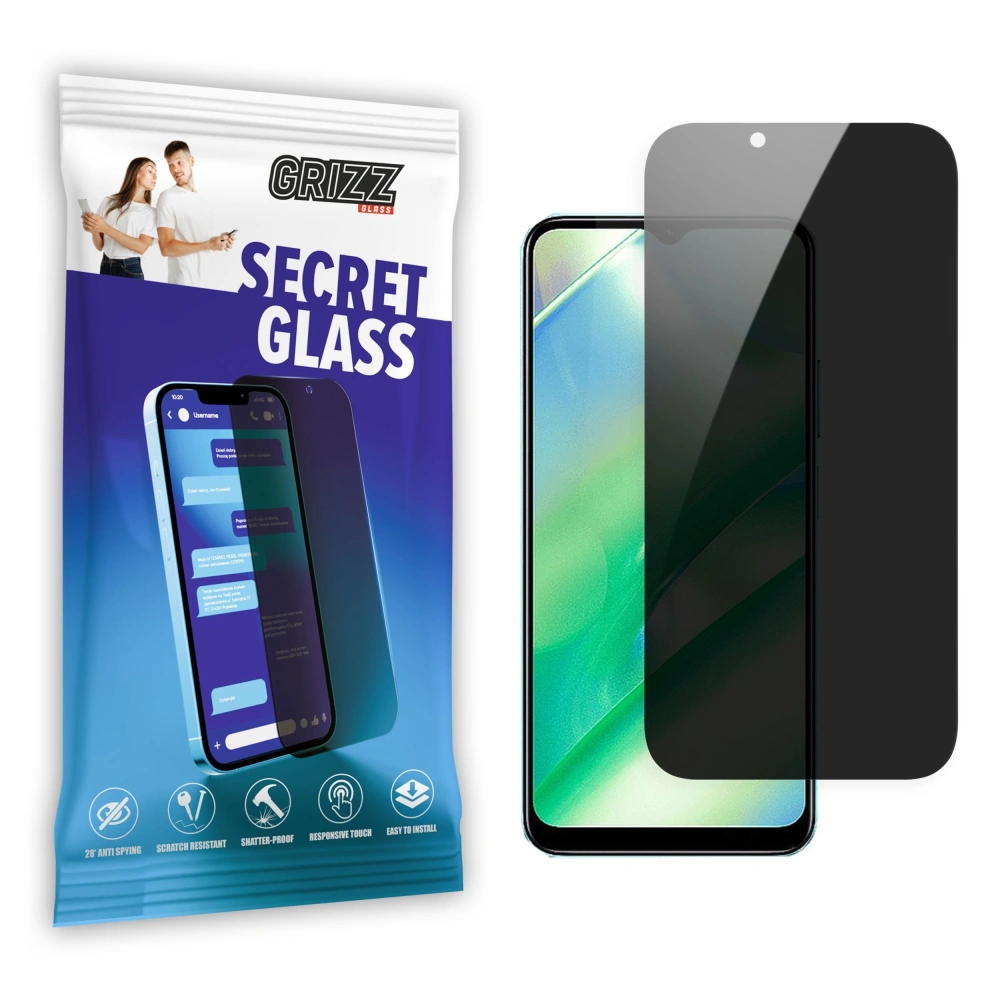 Matowe szkło prywatyzujące GrizzGlass SecretGlass do Realme C33
