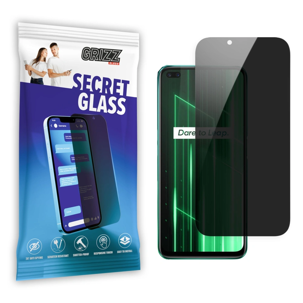 Matowe szkło prywatyzujące GrizzGlass SecretGlass do Realme X50 5G