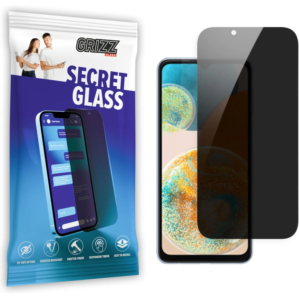 Matowe szkło prywatyzujące GrizzGlass SecretGlass do Samsung Galaxy A23