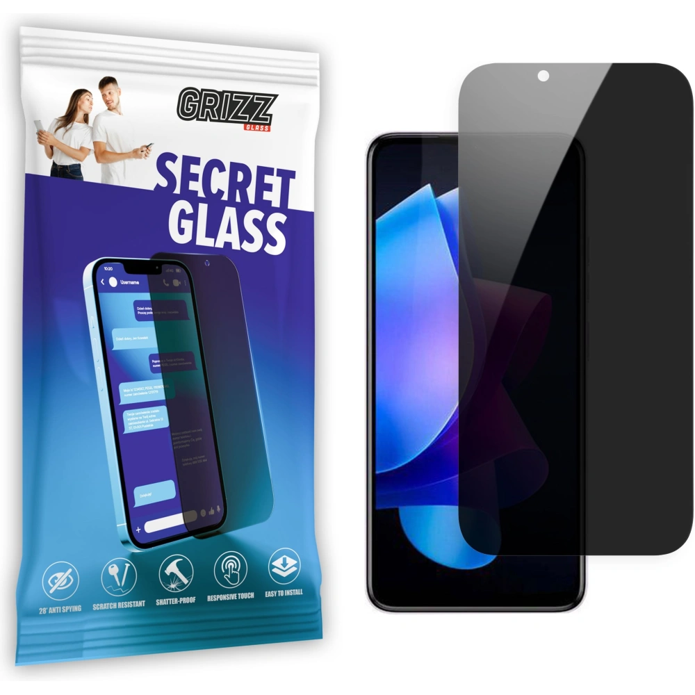 Matowe szkło prywatyzujące GrizzGlass SecretGlass do Tecno Pop 7 Pro