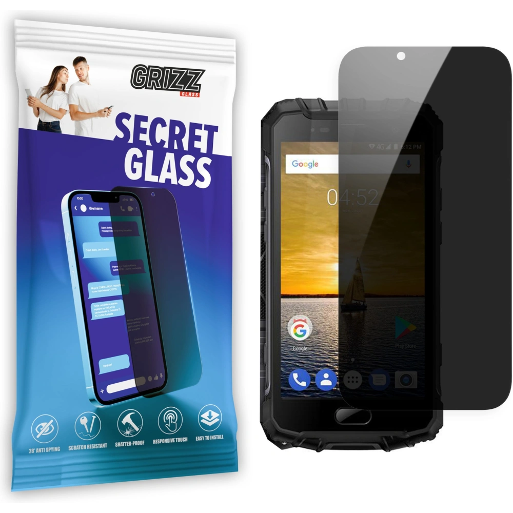 Matowe szkło prywatyzujące GrizzGlass SecretGlass do Ulefone Armor 2