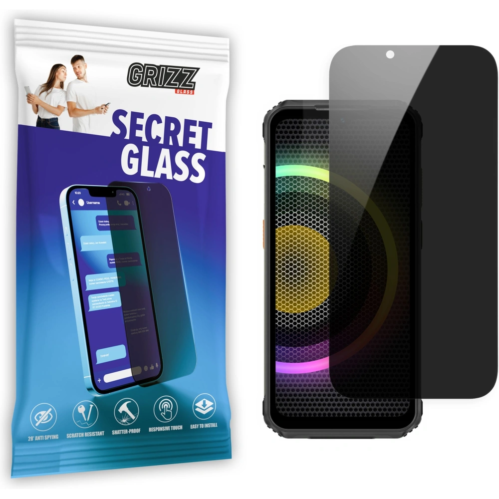 Matowe szkło prywatyzujące GrizzGlass SecretGlass do Ulefone Armor 21