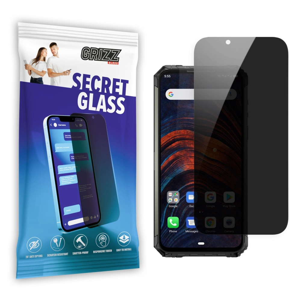 Matowe szkło prywatyzujące GrizzGlass SecretGlass do Ulefone Armor 7